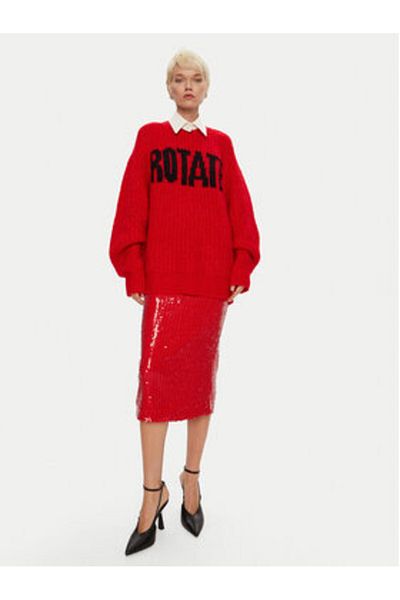 ROTATE Women's Pencil Skirt 1131483017 Red