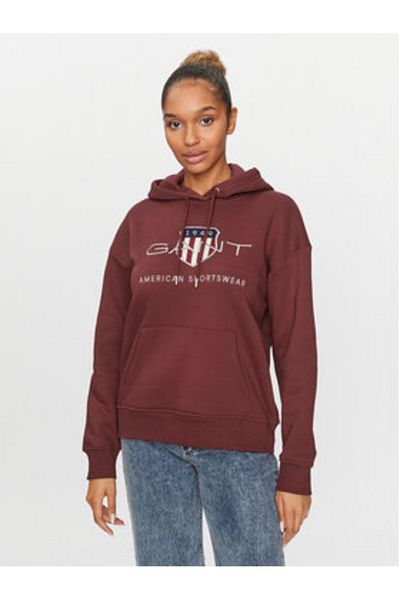 Gant Women's Sweatshirt 4204567 Burgundy