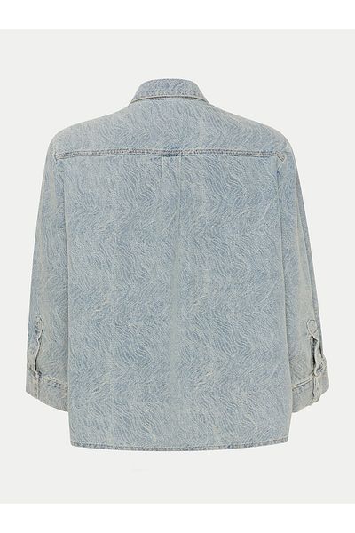 Gestuz Cămașă din denim pentru femei 10908941 Albastră