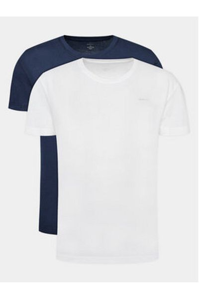 Gant Set de 2 tricouri bărbătești 900002008 Alb, Bleumarin