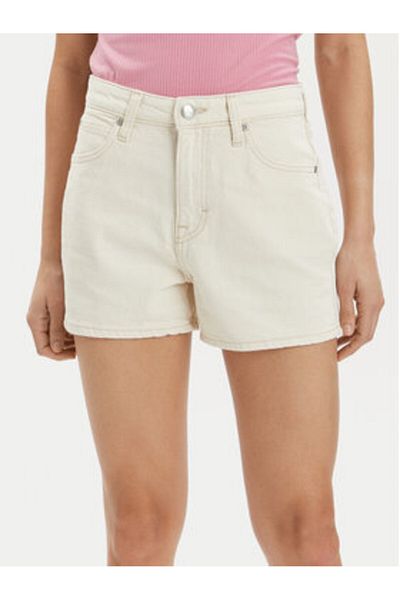 Lee Pantaloni scurți din denim pentru femei 112348984 Ecru
