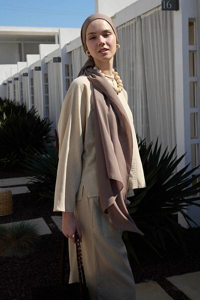 Qef Comfort Luxe Shawl Beige