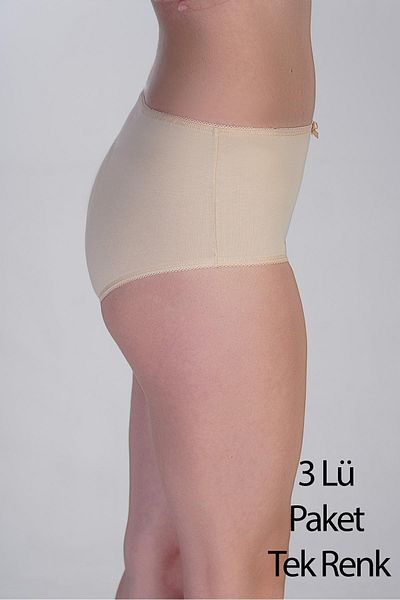 cotonhause Women's High Waist Panties 3 Pack – Cotton Comfortable Cut Ten 365003