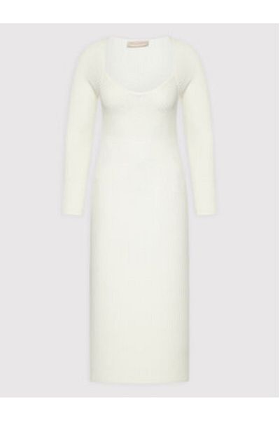 RINASCIMENTO Rochie tricotată pentru femei CFM0010711003 Alb
