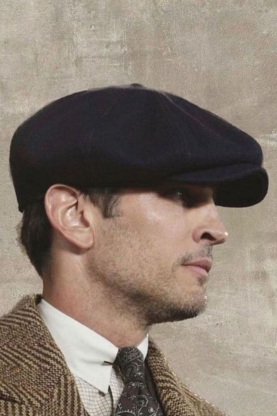 Takı Dükkanı Мъжка черна шапка Baretta Beckham Peaky Blinders Hat Cp231
