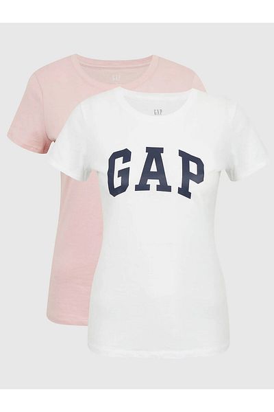 GAP Set de 2 tricouri pentru femei 548683 roz