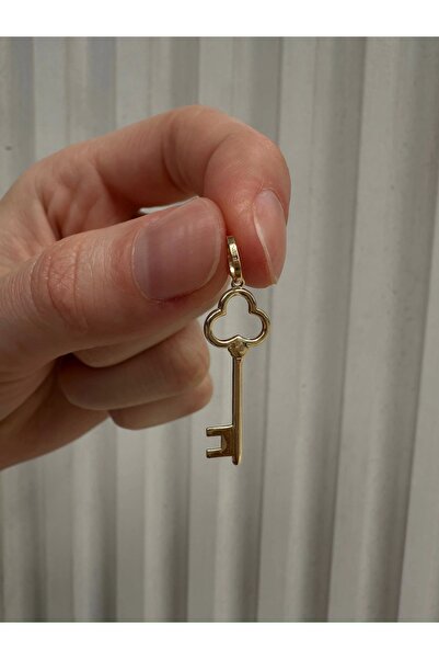Güzide Kuyumcu 14 Ayar Altın Sade Anahtar Kolye Ucu 184
