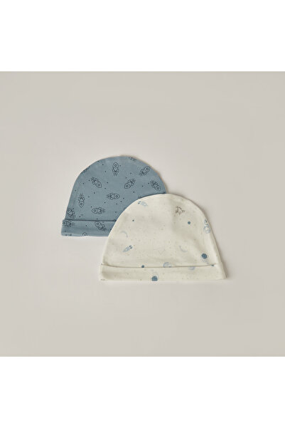 Juniors Space Print Cap - Set Of 2