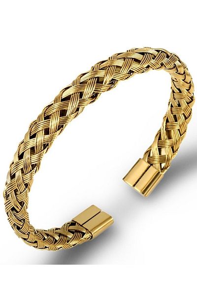 Takı Dükkanı Wire Mesh Model Handcuffs Unisex Men's Steel Bracelet Bracelet Scb21