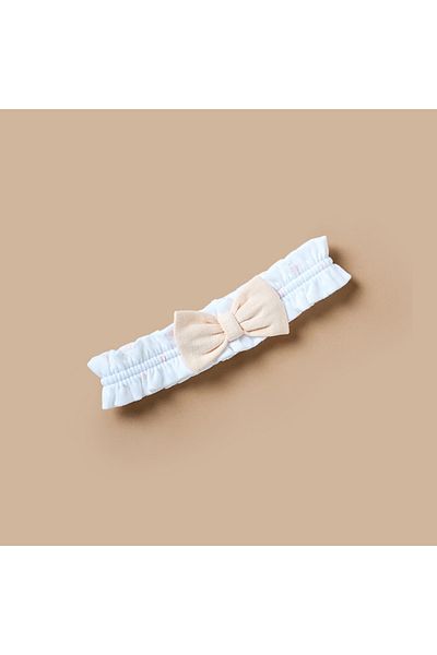 Juniors Bow Accent Cotton Headband
