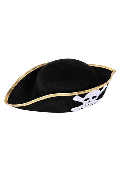 OEM Pirate Hat for Kids, Black, Universal