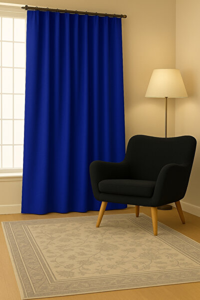 Luvora Home Κουρτίνα φόντου χωρίς πτερύγια με βελούδινη υφή της σειράς Luna - Parlement