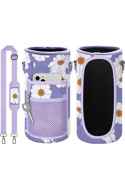 Winwild water bottle and phone case, plastic/textile, white/yellow/purple, 2000 ml