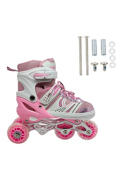 Rookie Training Skate with Adjustable Foot Numbers and Lighted Bag