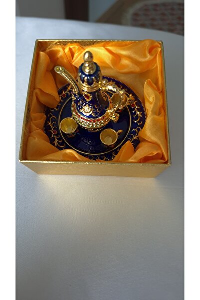 Land of Souvenir Metal Mıknatıslı Alaaddin Fincanlı İbrik Set