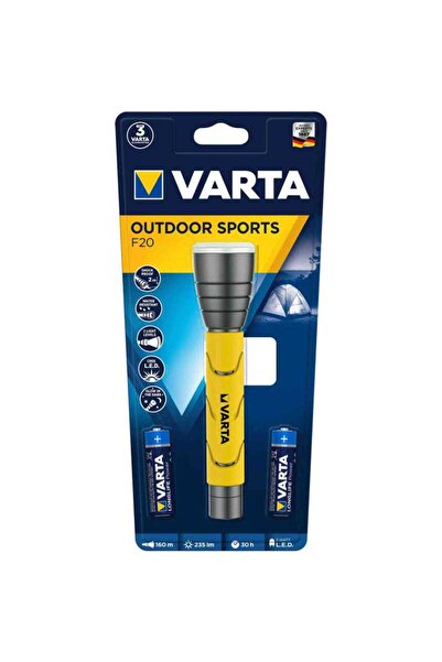 Varta Lanterna LED Varta Outdoor Sports 5W 235lm 2 x AA Galben