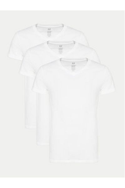 GAP Men's Set of 3 T-shirts 483955-00 White
