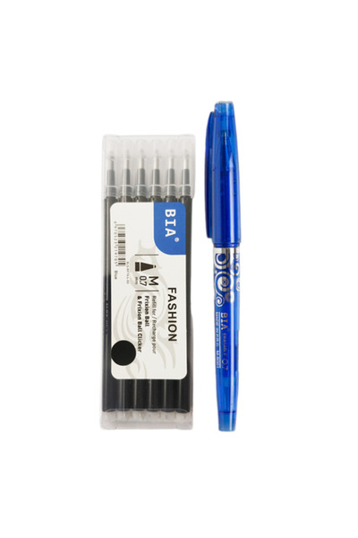 Ropet Set Roller Fashion Ball 0.7mm si 6 rezerve 0.7mm negru, Bia