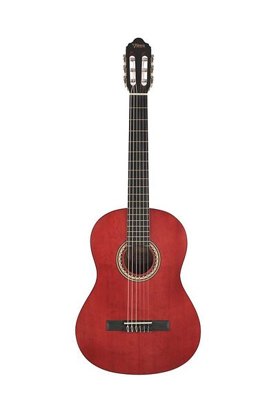 VALENCIA Vc204twr Classical Guitar 4/4, Transparent Red