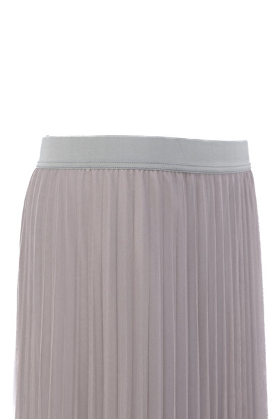 Oppland Women's Chiffon Skirt Tulle Lined Young Model Elastic Waist Comfortable Cut Full Mold Does Not Show Inside