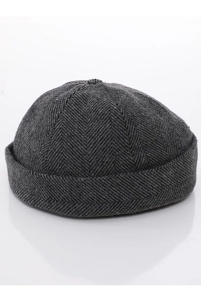 Takı Dükkanı Leon Beret Unisex Winter Wool Retro Docker Hat - Cp236