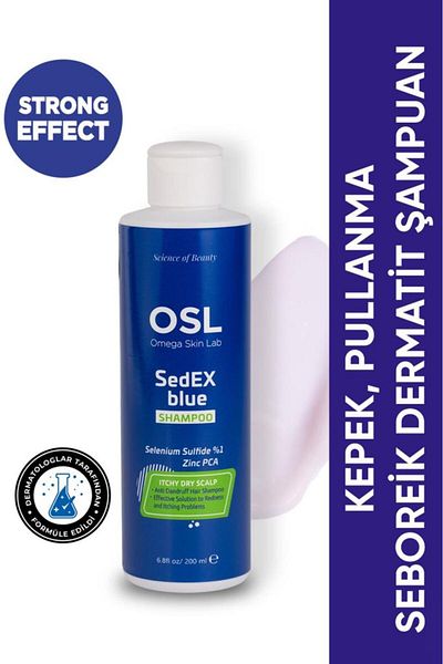 OSL Omega Skin Lab Seborrheic Dermatitis, Flaking and Dandruff Shampoo - Osl Sedex Blue Shampoo