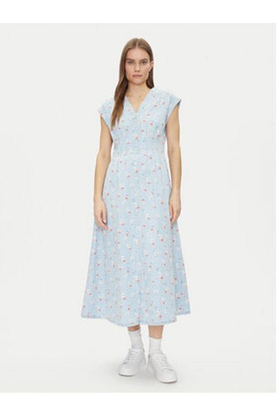 GAP Rochie tip cămașă pentru femei 731352-00 Albastru deschis