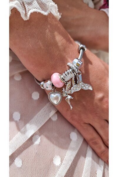 CHARM DETAYLI ÇELİK BİLEKLİK