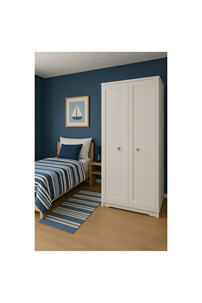 EYM 5 Bucăți Mobilier Camera Copiilor Buton Mâner Sailor Helm Blue