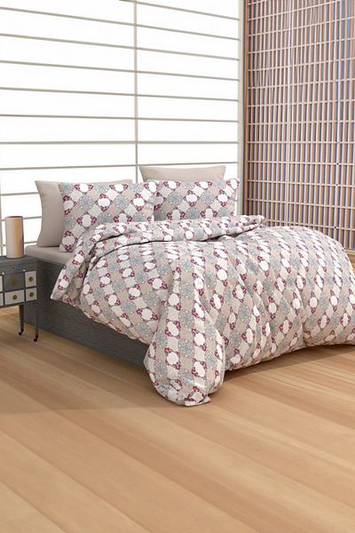 TOFİSA Single Beige Duvet Cover Set - 24781