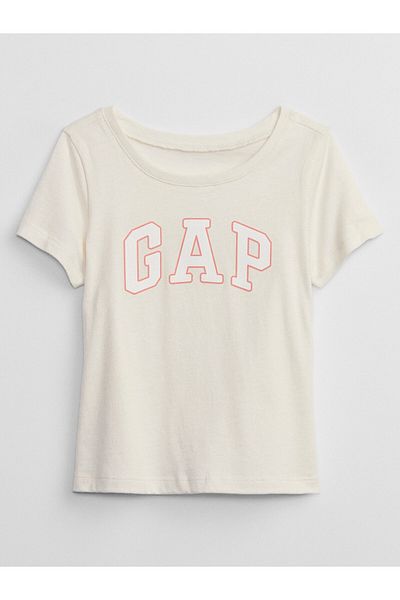 GAP Tricou Gap pentru fete 459909 Ecru