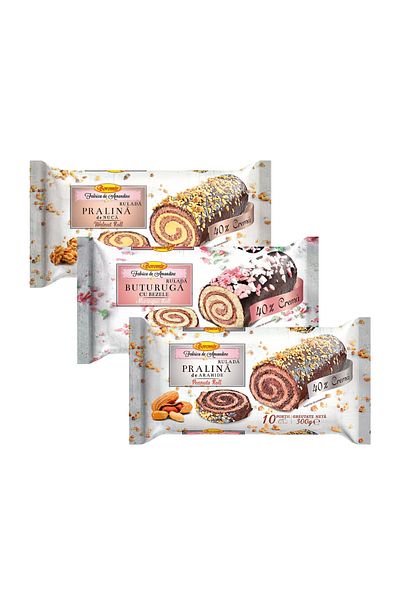 Boromir Log Roulade With Cocoa And Marshmallows, 300 G, X3pcs