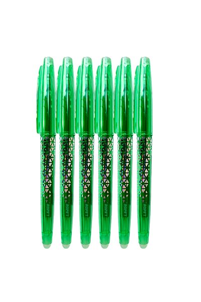 Ropet Set Pix cu Radiera 0,7mm, Roller, 6 bucati, verde