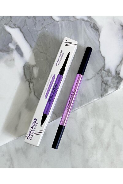 rbey قلم حواجب سائل وجل مزدوج 002 بني غامق