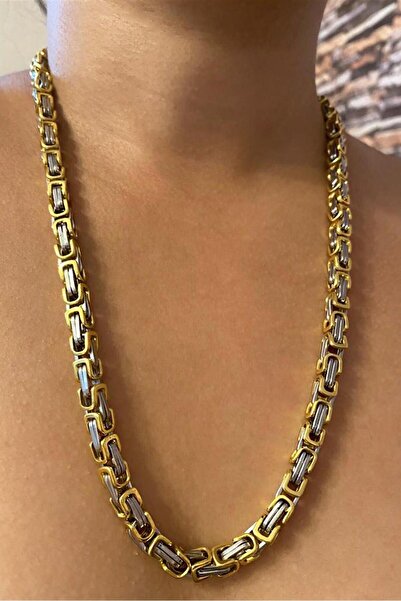 Takı Dükkanı نموذج الملك للرجال سلسلة فولاذية قلادة هدية للرجل الحبيب Ck11t