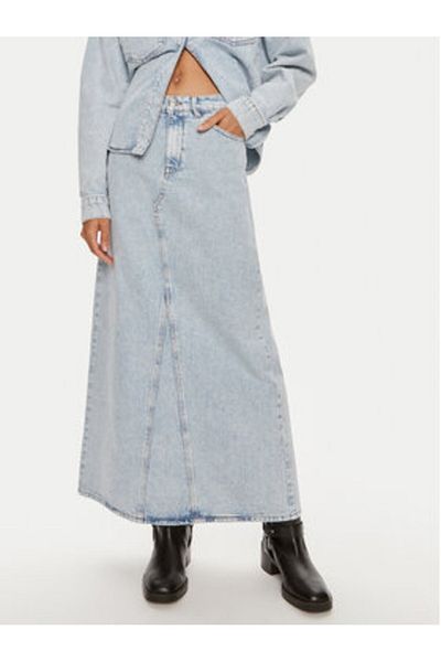 Gestuz Fustă din denim pentru femei 10909059 albastră