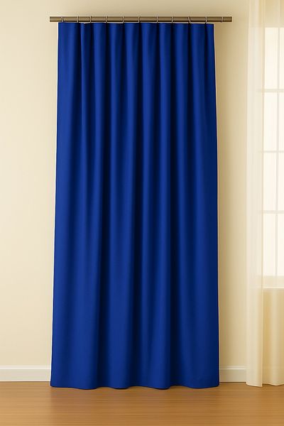 Luvora Home Luna Series Velvet Textured Pleatless Background Curtain - Parliament