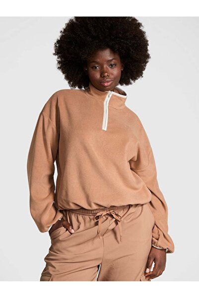 PINK Ivy Polar Yarım Fermuarlı Sweatshirt