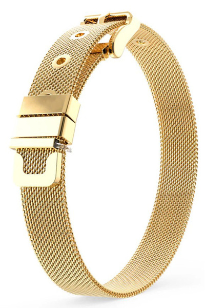 Takı Dükkanı Kordon Kemer Örgü Hasır Erkek Çelik Bileklik scb03