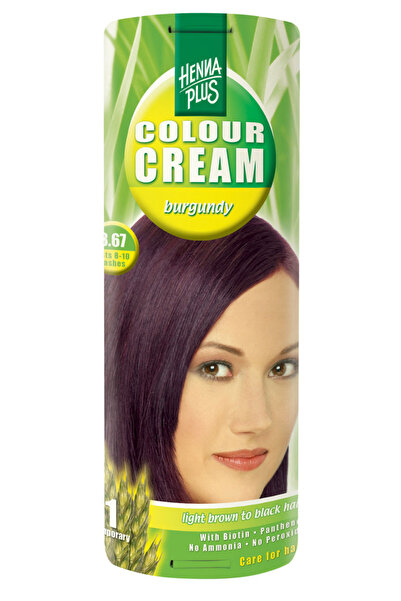 Hennaplus Crema Coloranta Hennaplus Burgundy 3.67, 60 ml