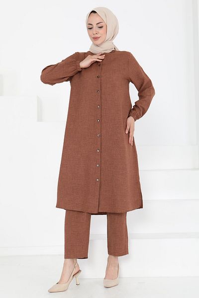 TOFİSA Judge Collar Double Suit Tan - 27183
