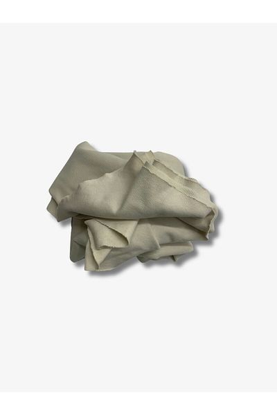 Yiğit Kumaş Cream Camisole (Ribana) Fabric, Piece 110X120 cm