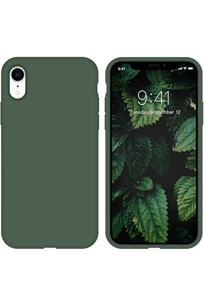 izzytech iPhone XR Uyumlu Dayanıklı Astar Yumuşak Lansman Silikon İçi Kadife ...