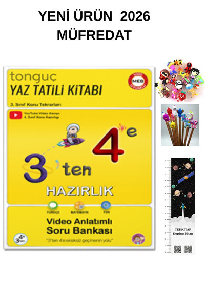 Tonguç Yayınları Tonguç 3’ten 4’e Hazırlık Kitabı (KALEM B. + UZAY A.)YENİ ÜR...