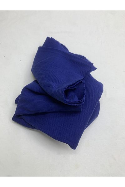Yiğit Kumaş Saks Blue Camisole (Ribana) Fabric, Piece 50X150 cm