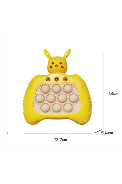 OEM Pop-It Console interactive game, anti-stress, with sounds and lights, Yellow