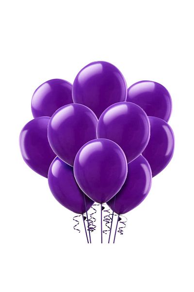 Ropet Set of 10 latex balloons, Purple, 30cm, Ropet