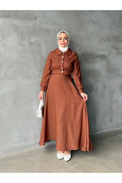 ENSA TESETTUR Lavin Skirt Suit Cream