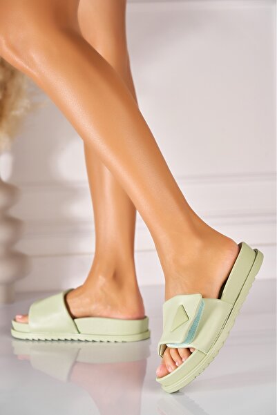 Joana Papuci/Slapi Verzi din Piele Ecologica Justyna