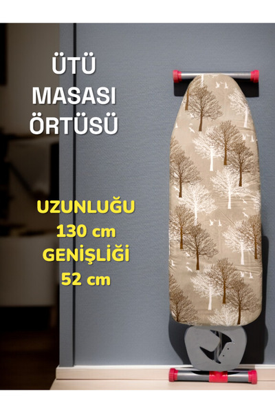 hanım's Lastikli Isıya Dayanıklı Lüks Ütü Masası Örtüsü Bezi Kılıfı Stokta Ol...